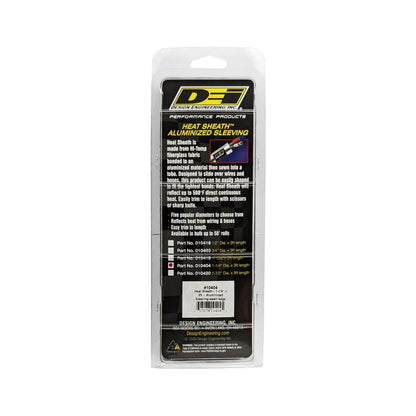 DEI Heat Sheath 1-1/4in I.D. x 3ft - Aluminized Sleeving - Sewn Edge-Thermal Sleeves-DEI