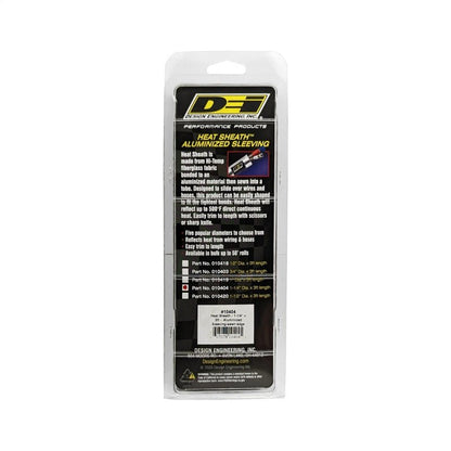 DEI Heat Sheath 1-1/4in I.D. x 3ft - Aluminized Sleeving - Sewn Edge-Thermal Sleeves-DEI