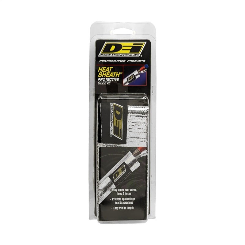 DEI Heat Sheath 1-1/4in I.D. x 3ft - Aluminized Sleeving - Sewn Edge-Thermal Sleeves-DEI