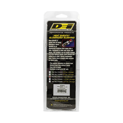 DEI Heat Sheath 1in x 3ft - Aluminized Sleeving - Sewn Edge-Thermal Sleeves-DEI