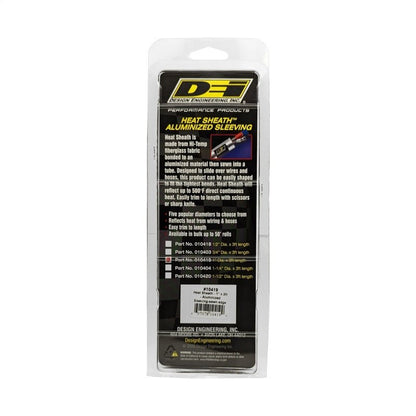DEI Heat Sheath 1in x 3ft - Aluminized Sleeving - Sewn Edge-Thermal Sleeves-DEI