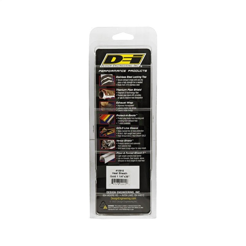DEI Heat Sheath GOLD 1-1/4in x 36in-Thermal Sleeves-DEI