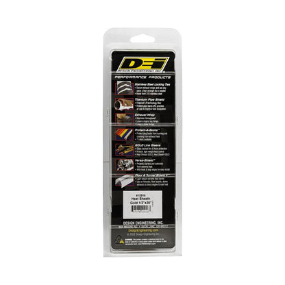 DEI Heat Sheath GOLD 1/2in x 36in-Thermal Sleeves-DEI