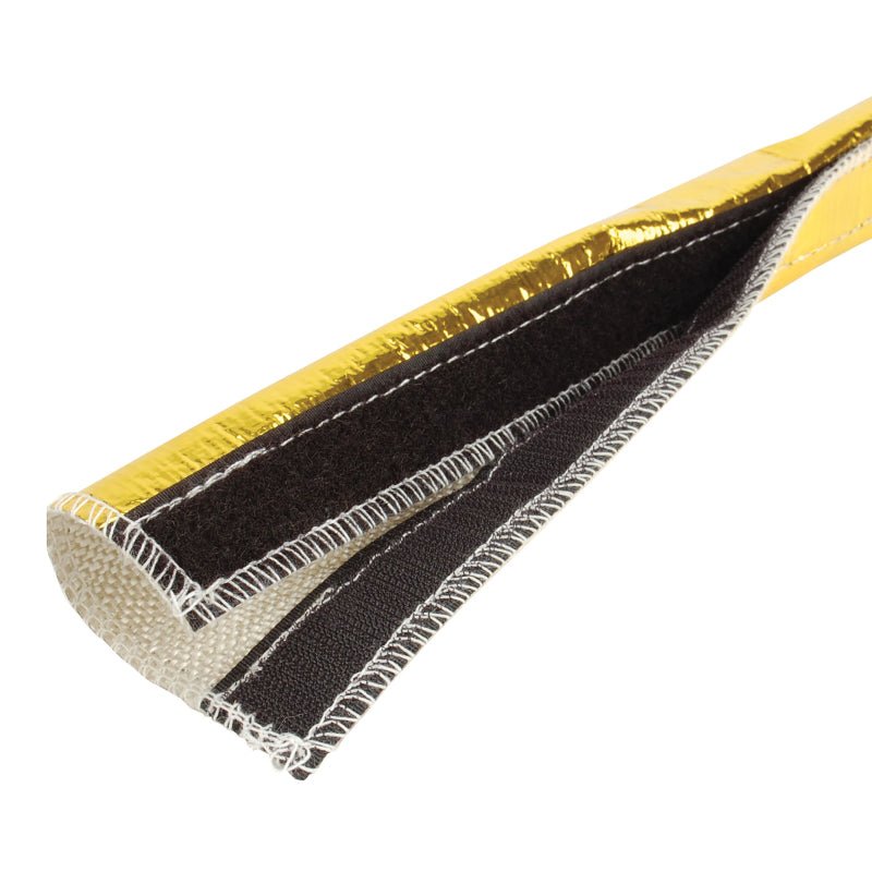 DEI Heat Shroud 1/2in to 1-1/4in I.D. x 3ft - Gold-Thermal Wrap-DEI