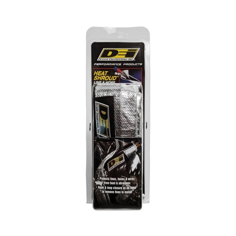 DEI Heat Shroud 2-1/2in x 3ft - Aluminized Sleeving-Hook and Loop Edge-Thermal Wrap-DEI