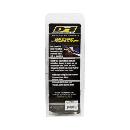 DEI Heat Shroud 2-1/2in x 3ft - Aluminized Sleeving-Hook and Loop Edge-Thermal Wrap-DEI