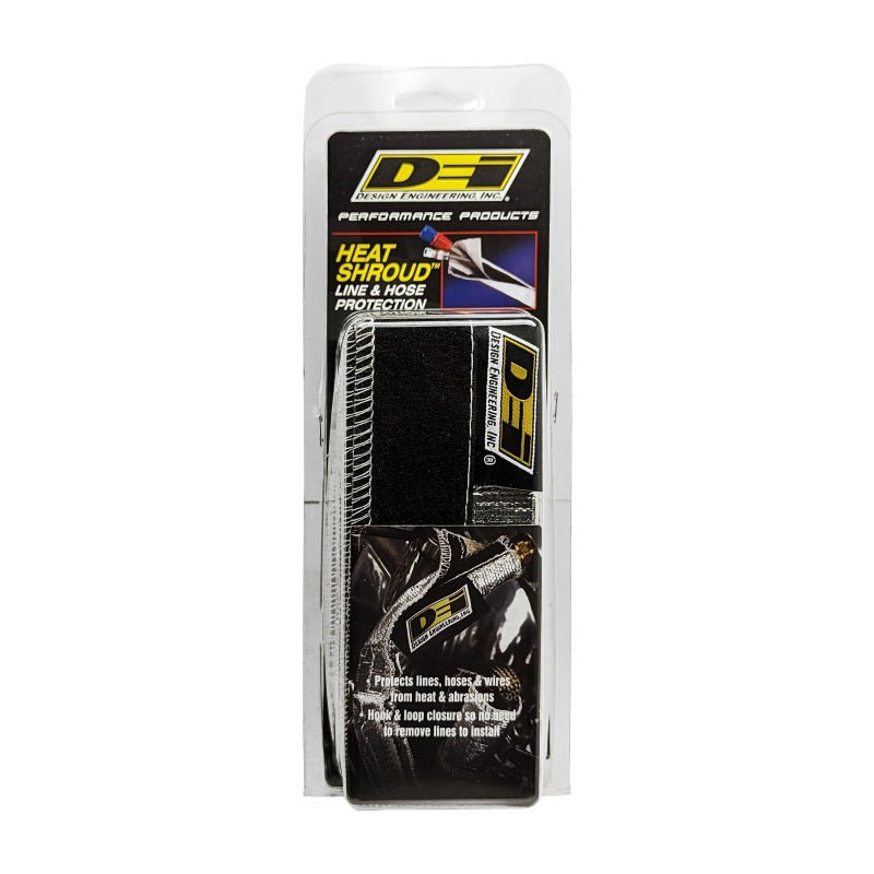 DEI Heat Shroud 2-1/2in x 3ft - Aluminized Sleeving-Hook and Loop Edge-Thermal Wrap-DEI