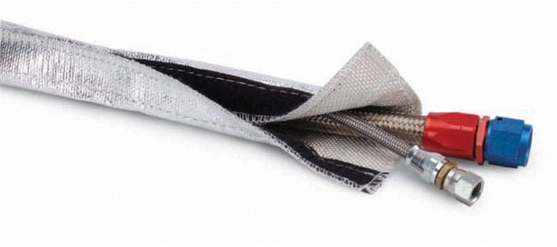 DEI Heat Shroud 2-1/2in x 3ft - Aluminized Sleeving-Hook and Loop Edge-Thermal Wrap-DEI