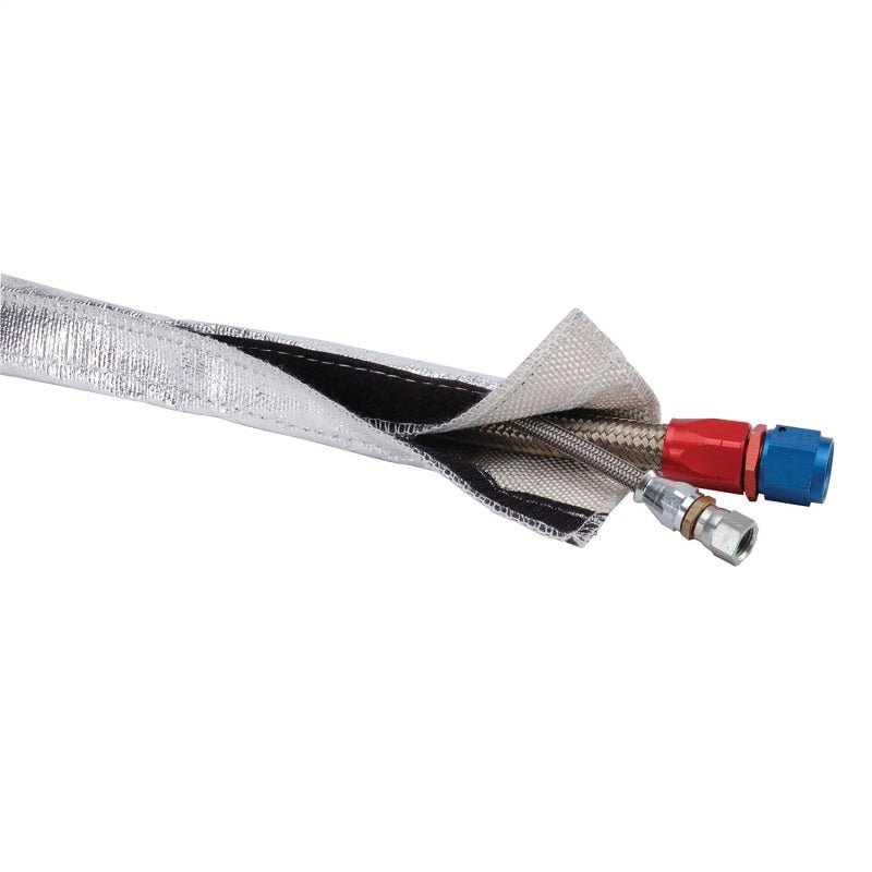 DEI Heat Shroud 3/4in I.D. x 3ft - Aluminized Sleeving - Hook and Loop Edge-Thermal Wrap-DEI