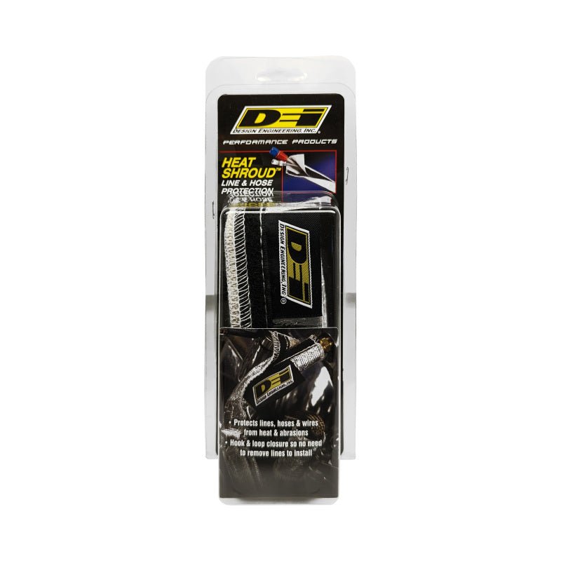DEI Heat Shroud 3/4in I.D. x 3ft - Aluminized Sleeving - Hook and Loop Edge-Thermal Wrap-DEI