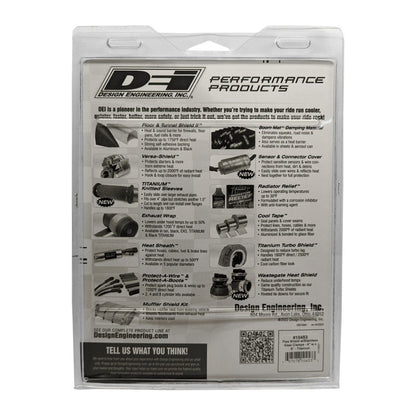 DEI Pipe Shield w/Stainless Steel Clamps - 4in x 8in - Titanium-Thermal Sleeves-DEI
