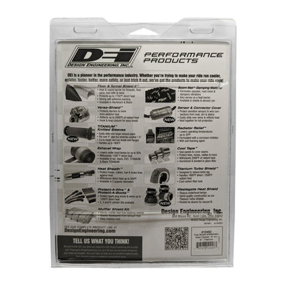 DEI Pipe Shield w/Stainless Steel Clamps - 4in x 8in - Titanium-Thermal Sleeves-DEI