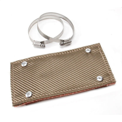 DEI Pipe Shield w/Stainless Steel Clamps - 4in x 8in - Titanium-Thermal Sleeves-DEI