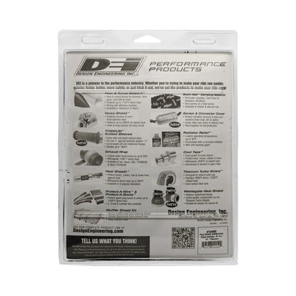 DEI Pipe Shield w/Stainless Steel Clamps - 6in x 12in - Titanium-Thermal Sleeves-DEI