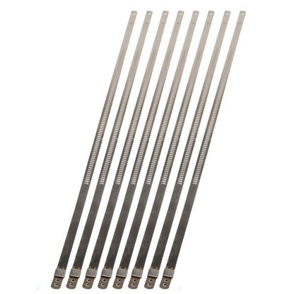 DEI Stainless Steel Positive Locking Tie 1/4in (7mm) x 9in - 8 per pack-Clamps-DEI
