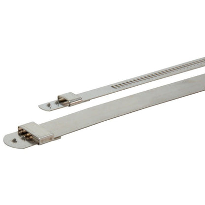 DEI Stainless Steel Positive Locking Tie 1/4in (7mm) x 9in - 8 per pack-Clamps-DEI