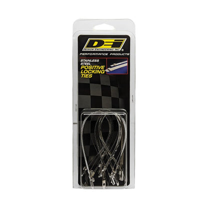 DEI Stainless Steel Positive Locking Tie 1/4in (7mm) x 9in - 8 per pack-Clamps-DEI