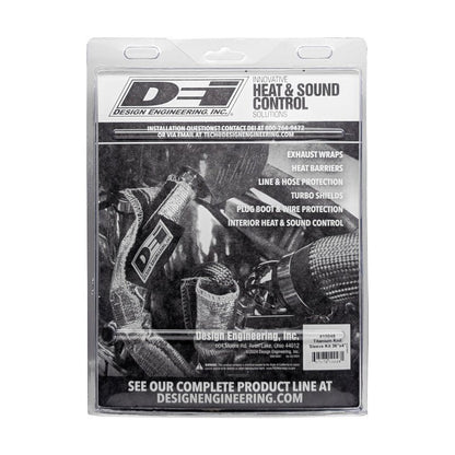 DEI Titanium 4in Knit Exhaust Sleeve - 36in-Exhaust Wrap-DEI