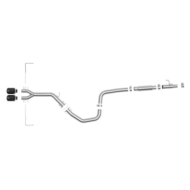 aFe Takeda Exhaust Cat-Back 19-20 Hyundai Veloster 304SS Black Dual Tips Exhaust