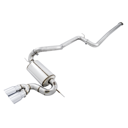 AWE Tuning Ford Focus ST Touring Edition Cat-back Exhaust - Non-Resonated - Chrome Silver Tips