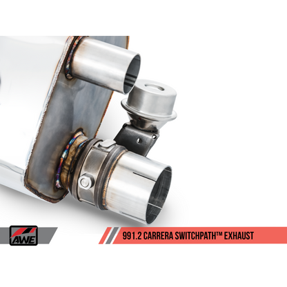 AWE Tuning Porsche 911 (991.2) Carrera / S SwitchPath Exhaust for PSE Cars - Chrome Silver Tips