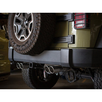 aFe Vulcan Series 2.5in 304 SS Axle-Back Exhaust Polished 07-18 Jeep Wrangler (JK) V6-3.6/3.8L