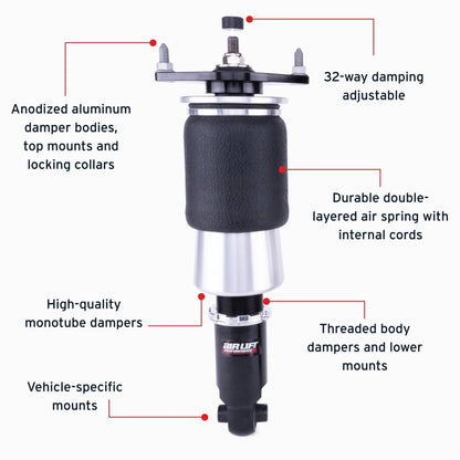 Air Lift Performance 15-21 Subaru WRX (VA) / 15-21 Subaru WRX STI (VA) Rear Air Suspension Kit