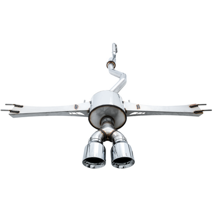 AWE Tuning 2016+ Honda Civic Si Touring Edition Exhaust w/Front Pipe & Dual Chrome Silver Tips