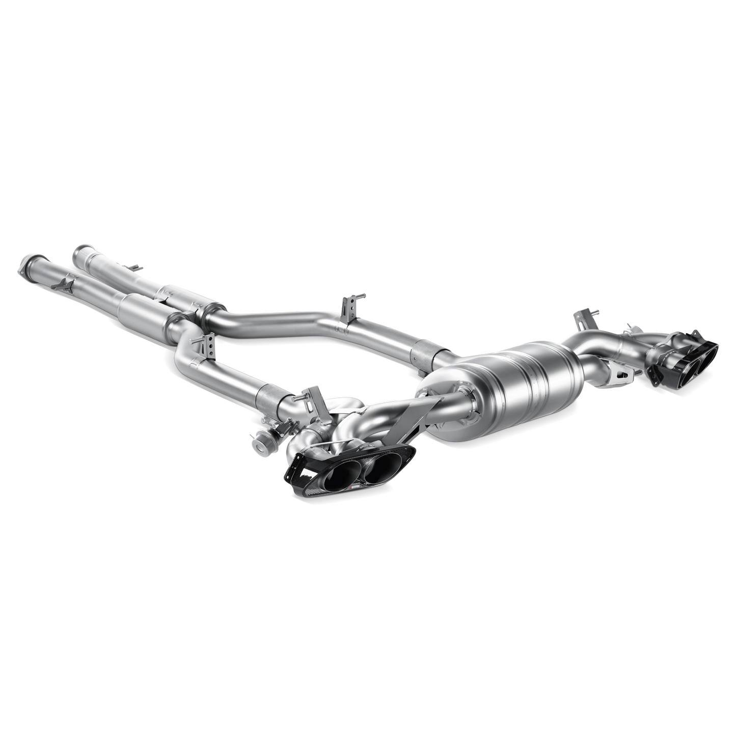 Akrapovič Evolution Line Catback Exhaust System (Titanium) w/Carbon Tips - 2010-2014 Mercedes-AMG SLS Coupe/Roadster