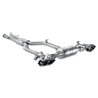 Akrapovič Evolution Line Catback Exhaust System (Titanium) w/Carbon Tips - 2010-2014 Mercedes-AMG SLS Coupe/Roadster