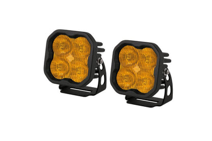 Diode Dynamics SS3 Max ABL - Yellow SAE Fog Standard (Pair) - Light Bars & Cubes - Diode Dynamics