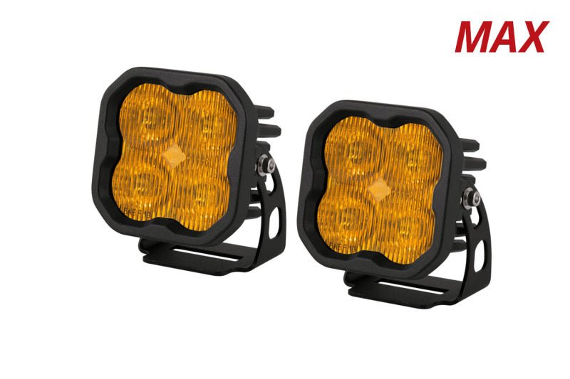 Diode Dynamics SS3 Max ABL - Yellow SAE Fog Standard (Pair) - Light Bars & Cubes - Diode Dynamics