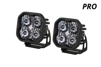 Diode Dynamics SS3 Pro ABL - White SAE Fog Standard (Pair) - Light Bars & Cubes - Diode Dynamics