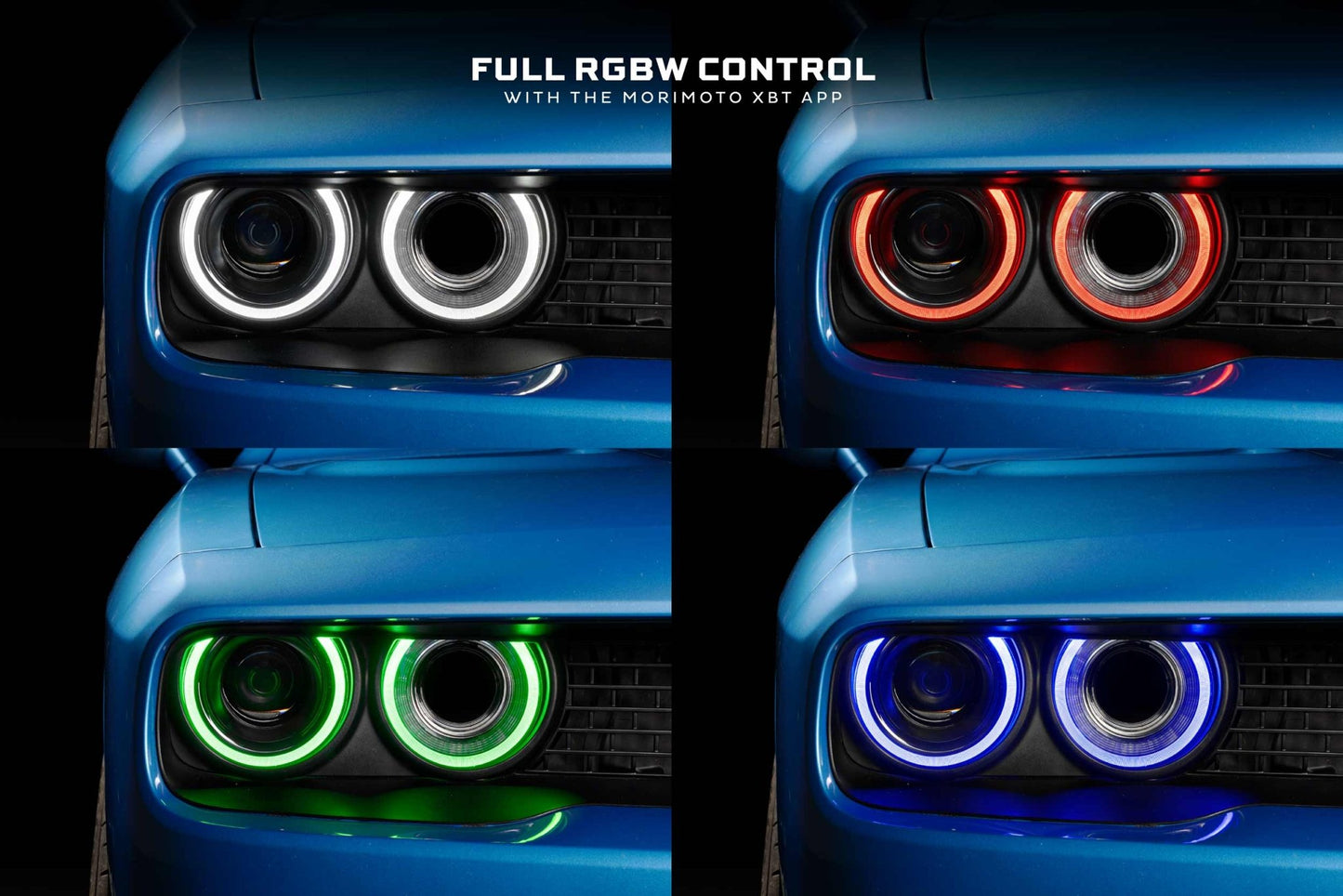 Dodge Challenger (15 - 23 / RGB / Set): Morimoto XRGB LED Headlights - Headlights - Morimoto XB LED Headlights