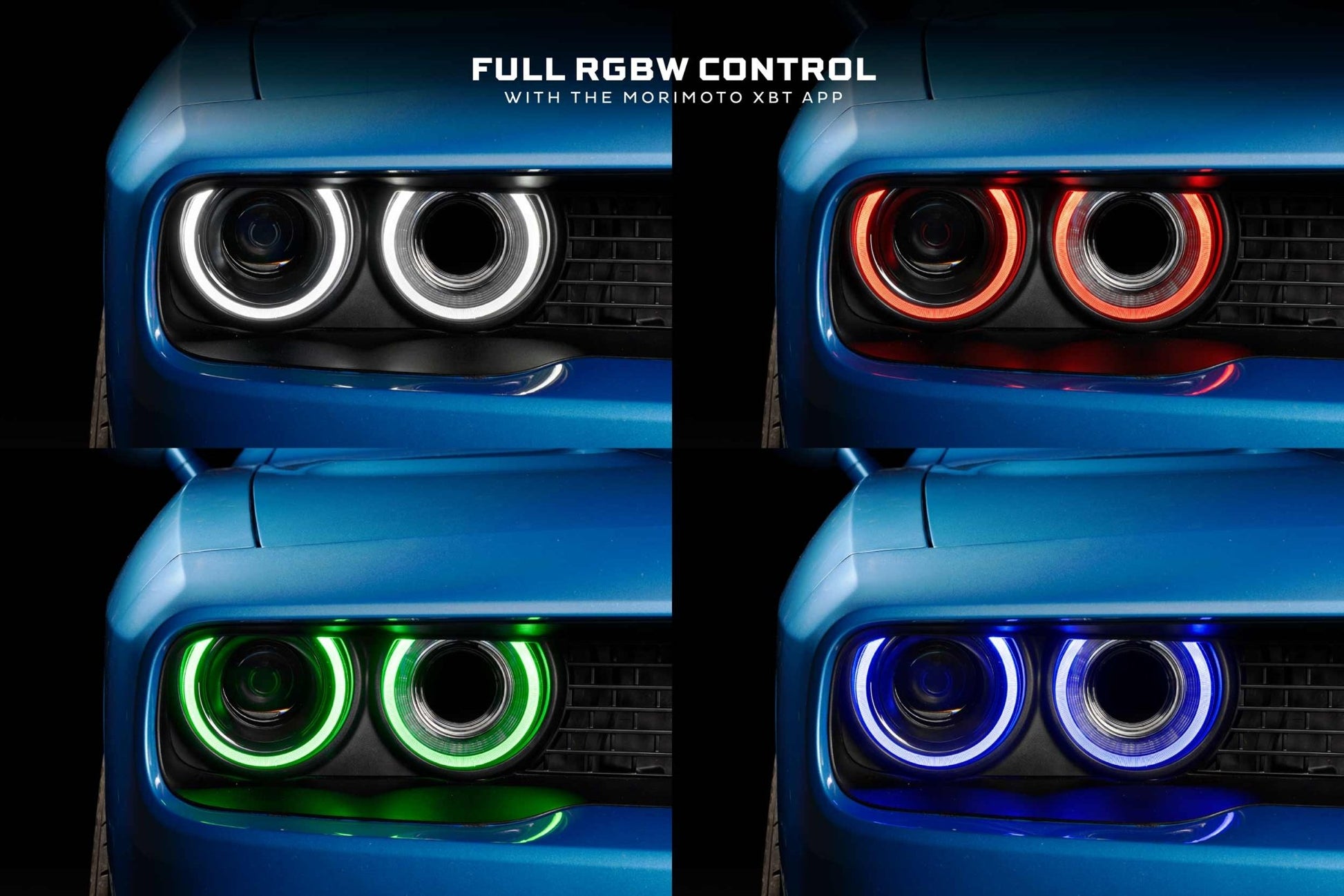 Dodge Challenger (15 - 23 / RGB / Set): Morimoto XRGB LED Headlights - Headlights - Morimoto XB LED Headlights