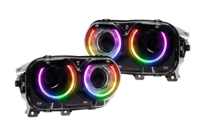 Dodge Challenger (15 - 23 / RGB / Set): Morimoto XRGB LED Headlights - Headlights - Morimoto XB LED Headlights