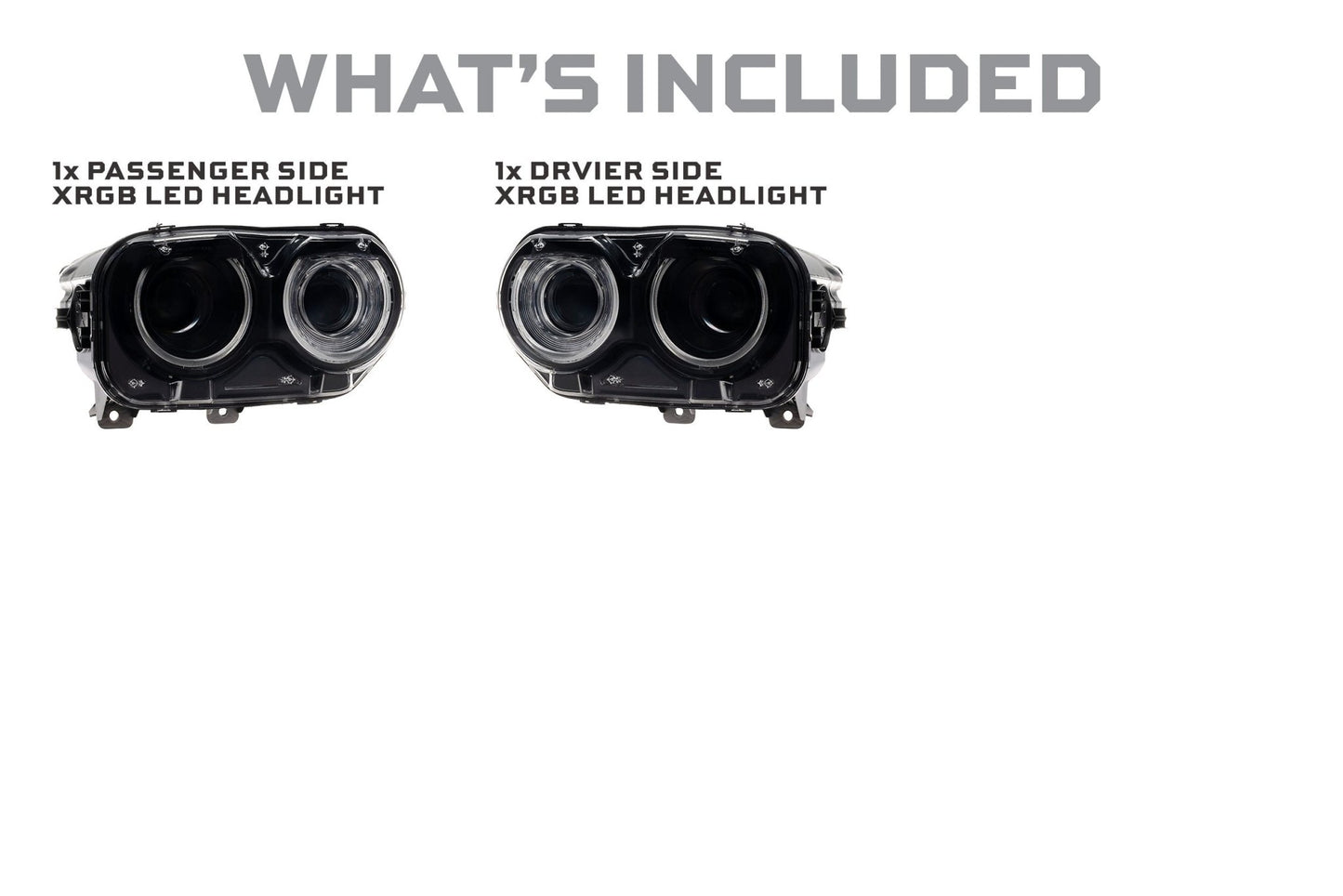 Dodge Challenger (15 - 23 / RGB / Set): Morimoto XRGB LED Headlights - Headlights - Morimoto XB LED Headlights