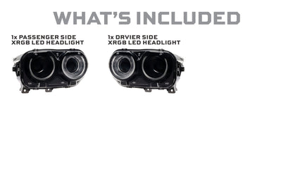 Dodge Challenger (15 - 23 / RGB / Set): Morimoto XRGB LED Headlights - Headlights - Morimoto XB LED Headlights