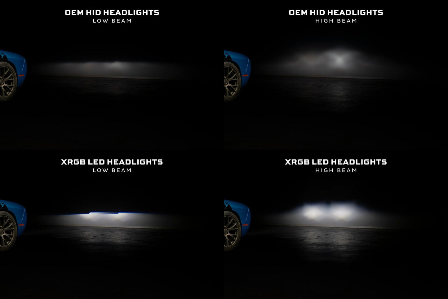 Dodge Challenger (15 - 23 / RGB / Set): Morimoto XRGB LED Headlights - Headlights - Morimoto XB LED Headlights