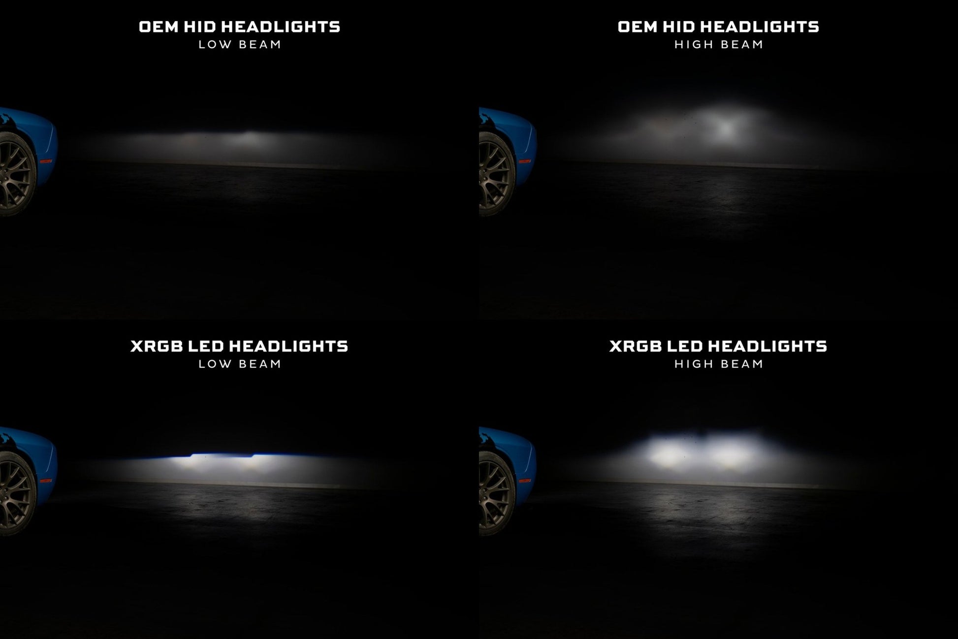 Dodge Challenger (15 - 23 / RGB / Set): Morimoto XRGB LED Headlights - Headlights - Morimoto XB LED Headlights
