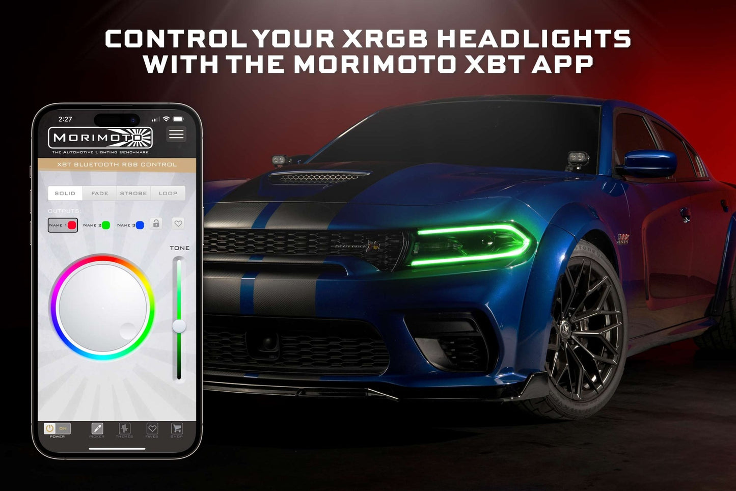 Dodge Charger (15 - 23)Morimoto XRGB LED Headlights - Headlights - Morimoto XB LED Headlights