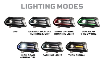 Dodge Charger (15 - 23)Morimoto XRGB LED Headlights - Headlights - Morimoto XB LED Headlights