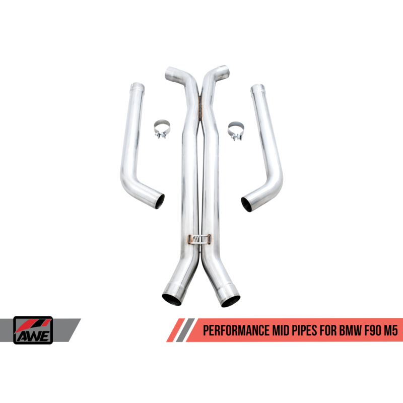 AWE Tuning 18-19 BMW F90 M5 Non-Resonated Performance Mid Pipes