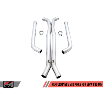 AWE Tuning 18-19 BMW F90 M5 Non-Resonated Performance Mid Pipes
