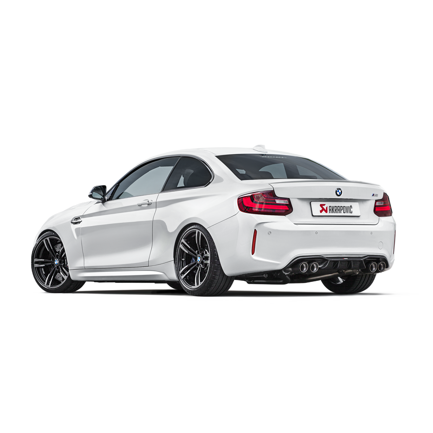 Akrapovič Evolution Line Catback Exhaust (Titanium) w/Carbon Tips - 2016-17 BMW M2 F87 (Excl M2 Competition)