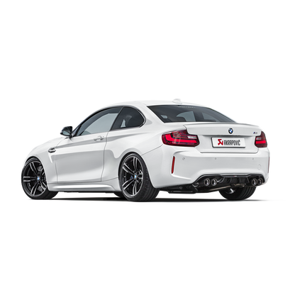 Akrapovič Evolution Line Catback Exhaust (Titanium) w/Carbon Tips - 2016-17 BMW M2 F87 (Excl M2 Competition)