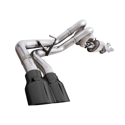 AWE 16-22 Toyota Tacoma 0FG Catback Exhaust w/ BashGuard - Dual Diamond Black Tips