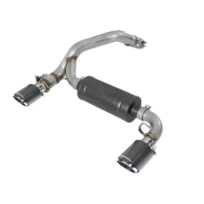 aFe Takeda 3in 304 SS Axle-Back Exhaust System w/ Carbon Fiber Tips 16-18 Ford Focus RS I4-2.3L (t)