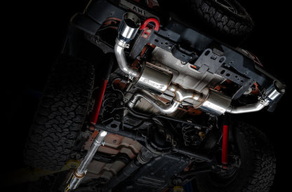 AWE Tuning 2018+ Jeep Wrangler JL/JLU Tread Edition Axle-Back Dual Exhaust - Chrome Silver Tips