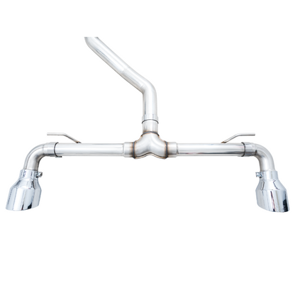 AWE 2022+ Volkswagen GTI MK8 Touring Edition Exhaust - Chrome Silver Tips